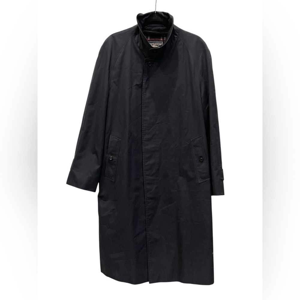 Rare Burberry's Stainless Steel Collar Coat Lining Nova Check 70s Burberry - Picture 3 of 15